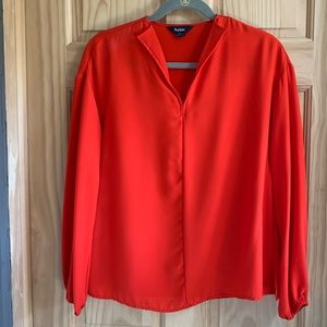 Sabie sheer red blouse
